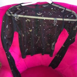 Black Astrology long sleeve shirt